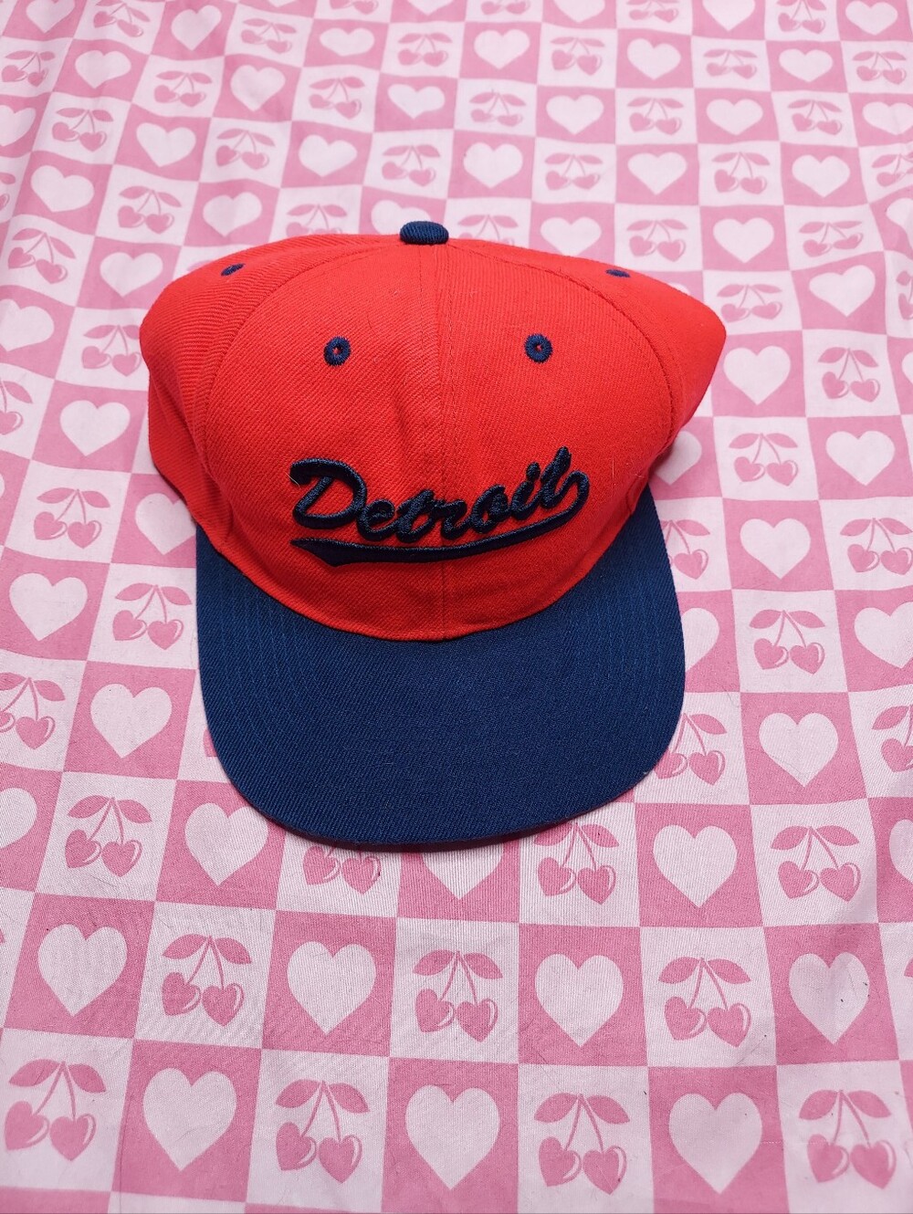DETROIT Hat Red & Blue